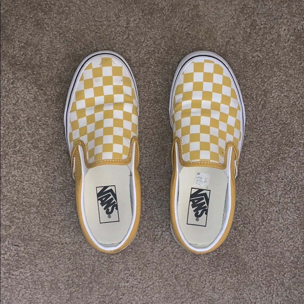 Yellow checkered vans